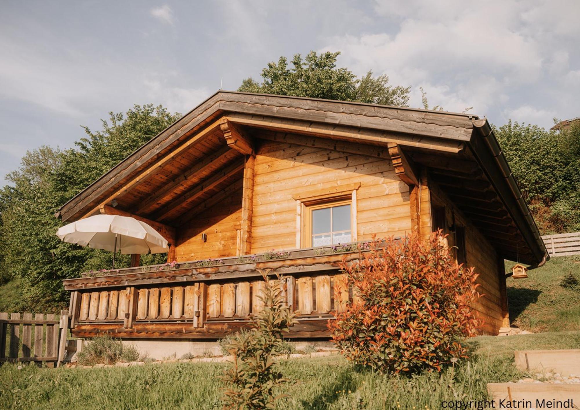 Das Paradieschen Edlitz - Stilvolles Blockhaus Mit Kamin Zewnętrze zdjęcie
